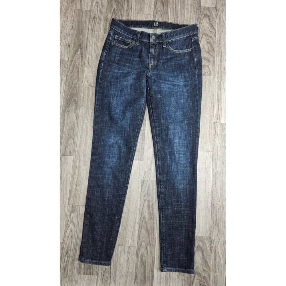 Gap 1969 Womens Size 27 Regular True Skinny Pockets‎ Denim Blue Jeans